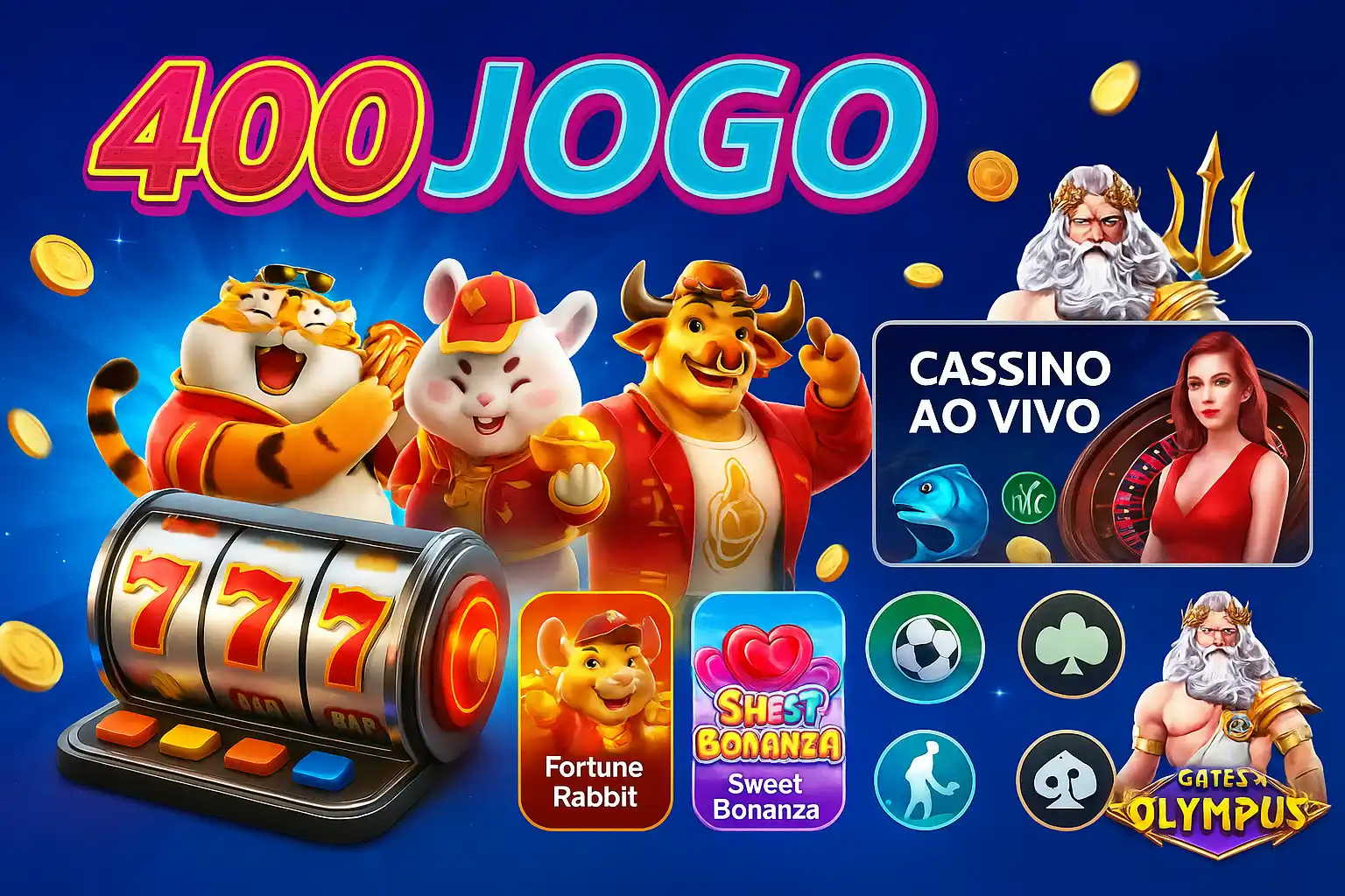 Jogos de cassino online inovadores e emocionantes na 400JOGO